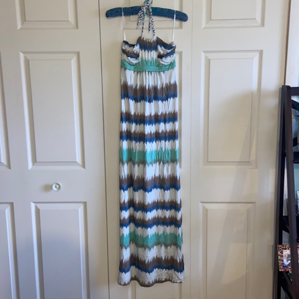 Neiman Marcus maxi tie dye dress